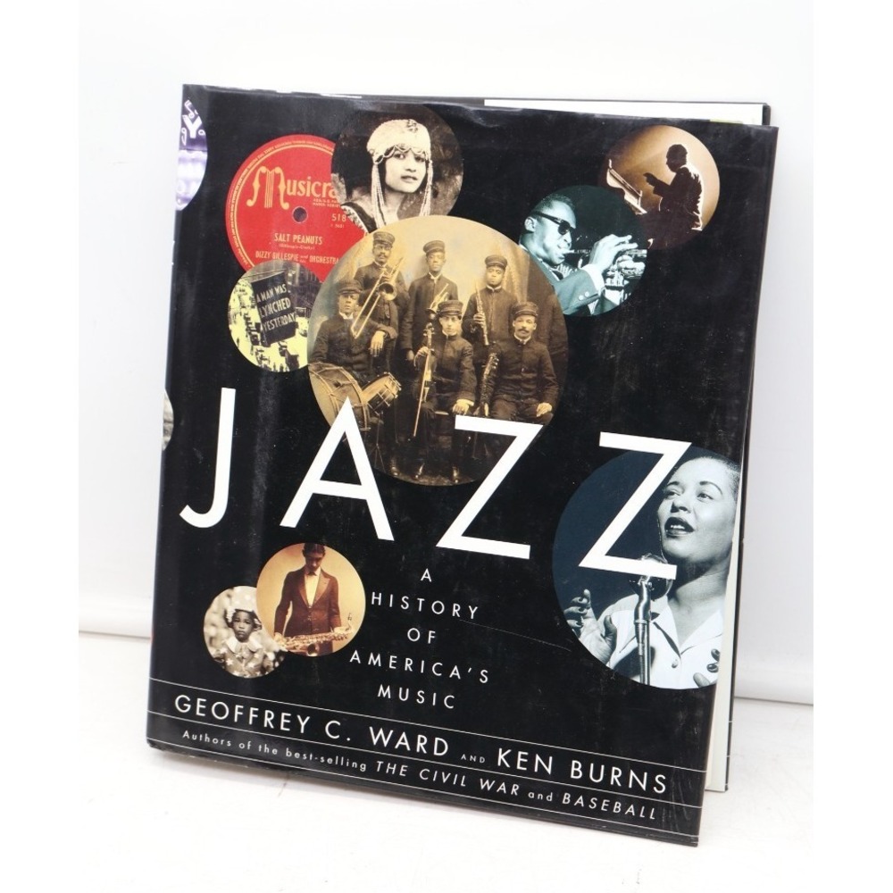 JAZZ A History of America's Music Ken Burns Geoffrey C. Ward Hardcover Near MINT
